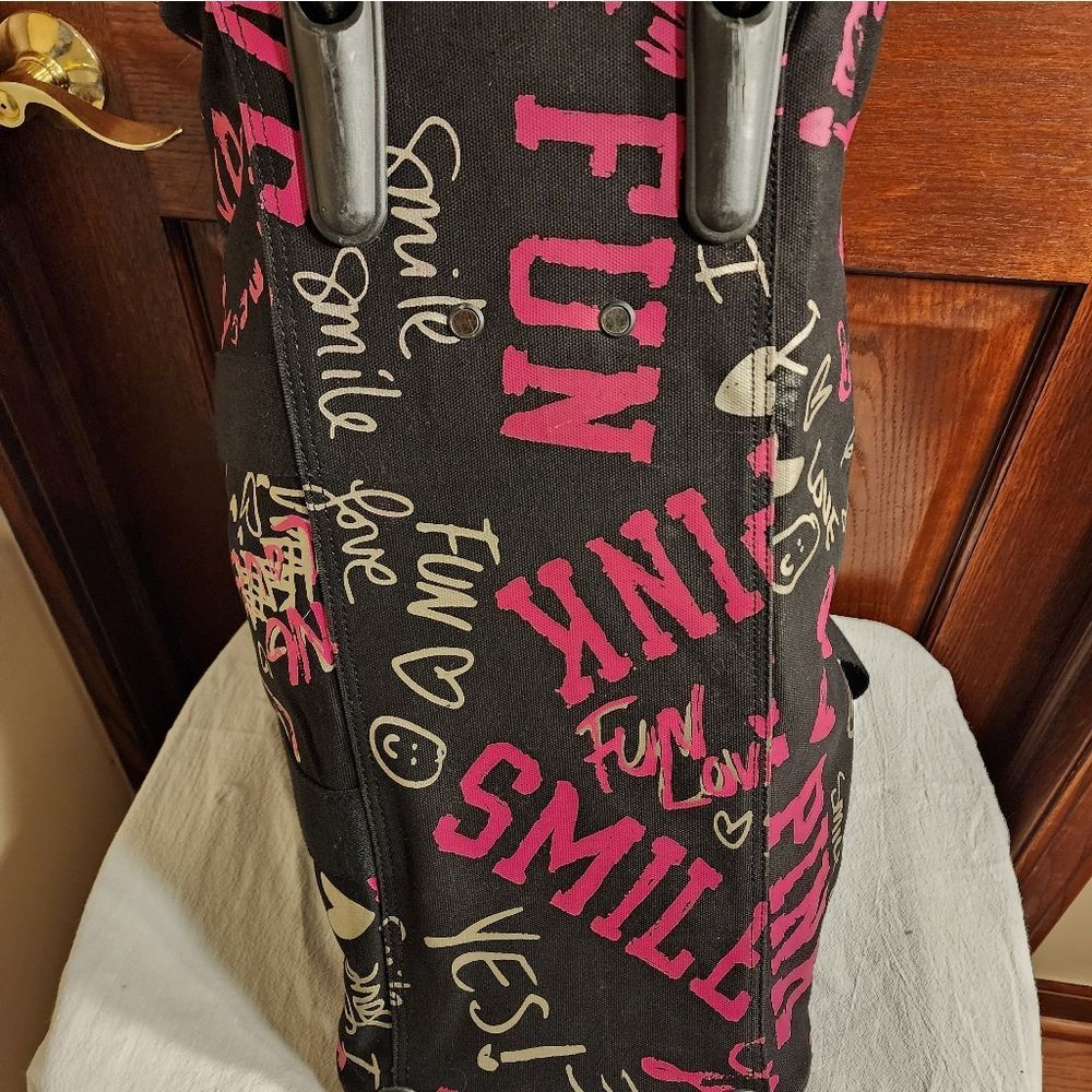 Nice Vintage Victoria Secret Wheelie Luggage Carry On - Picture 11 of 15